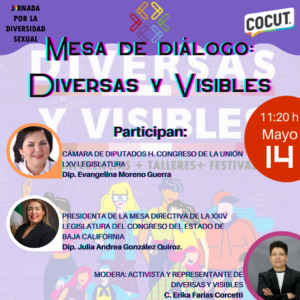 Programa Mesa Diversas y Visibles de la Jornada por la Diversidad Sexual Tijuana 2022